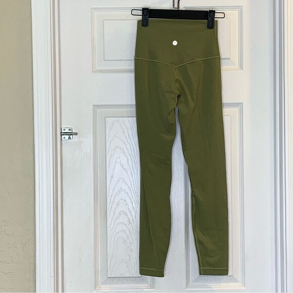 Lululemon Align High-Rise Pant 25" Bronze Green Size 2 - Picture 8 of 8